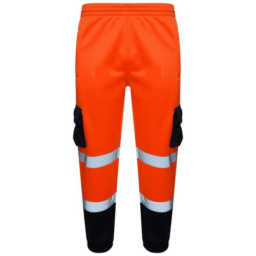 Work Trousers Orange Navy