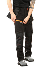 Load image into Gallery viewer, Men&#39;s Waterproof  Softshell cargo Workwear Trousers Removeable Pockets
